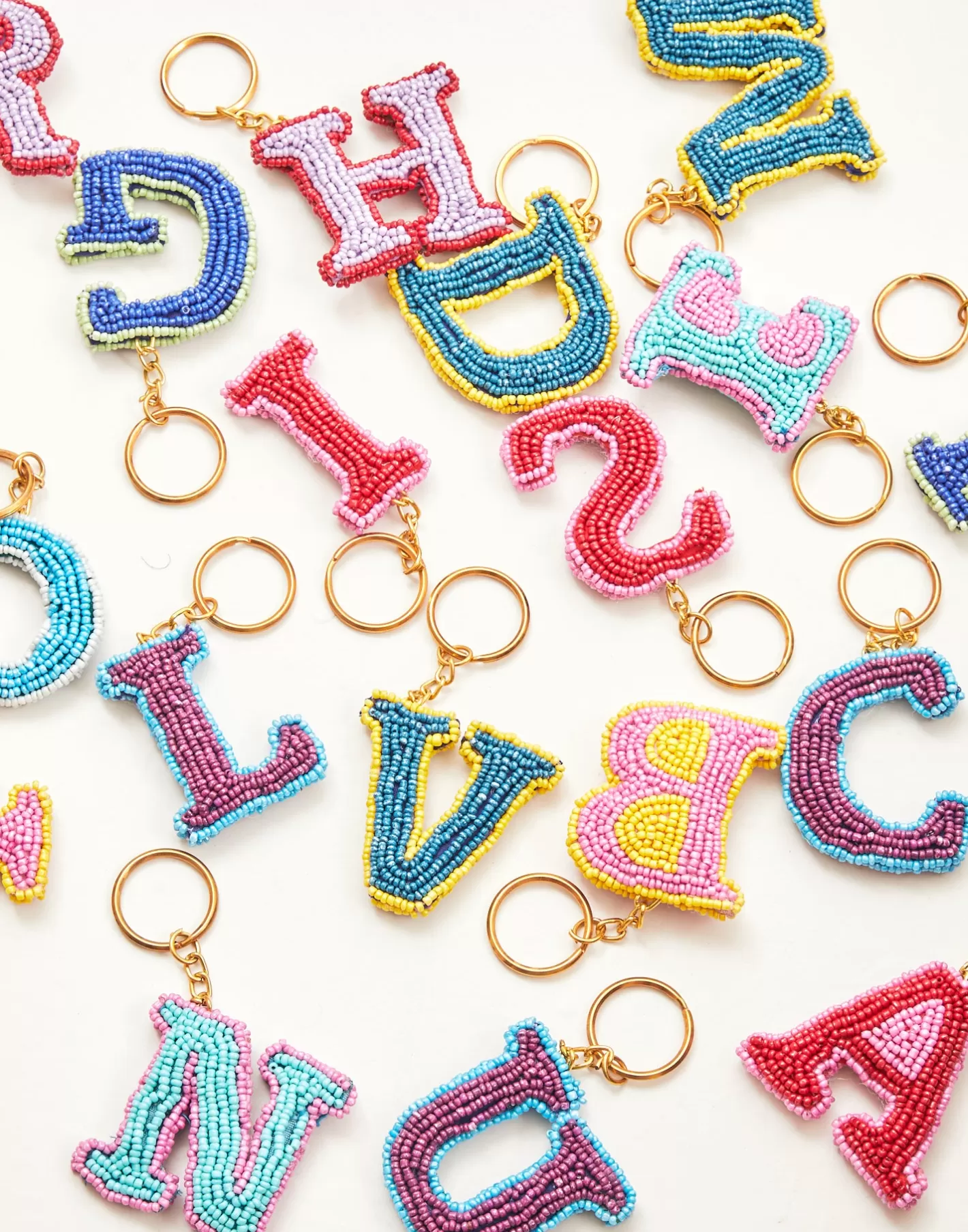 Natura Selection Alphabet Bead Keychain