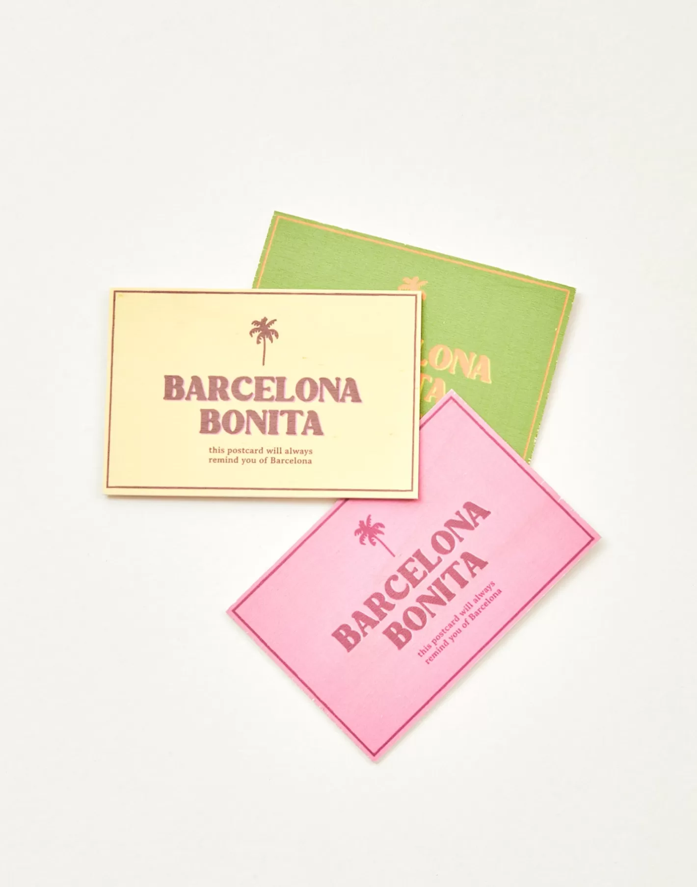 Natura Selection Barcelona Bonita Wooden Postcard