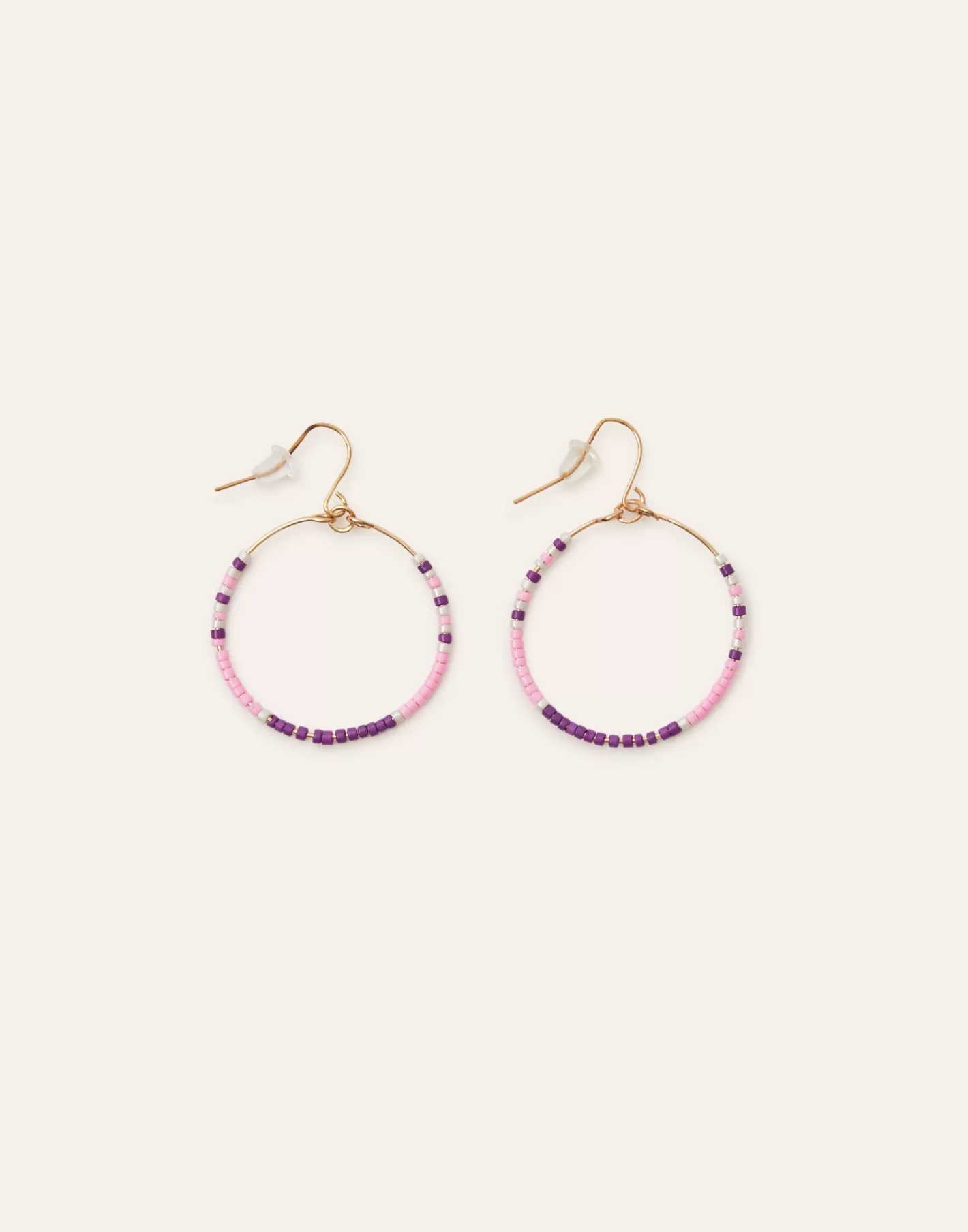 Natura Selection Beaded Hoop Earrings