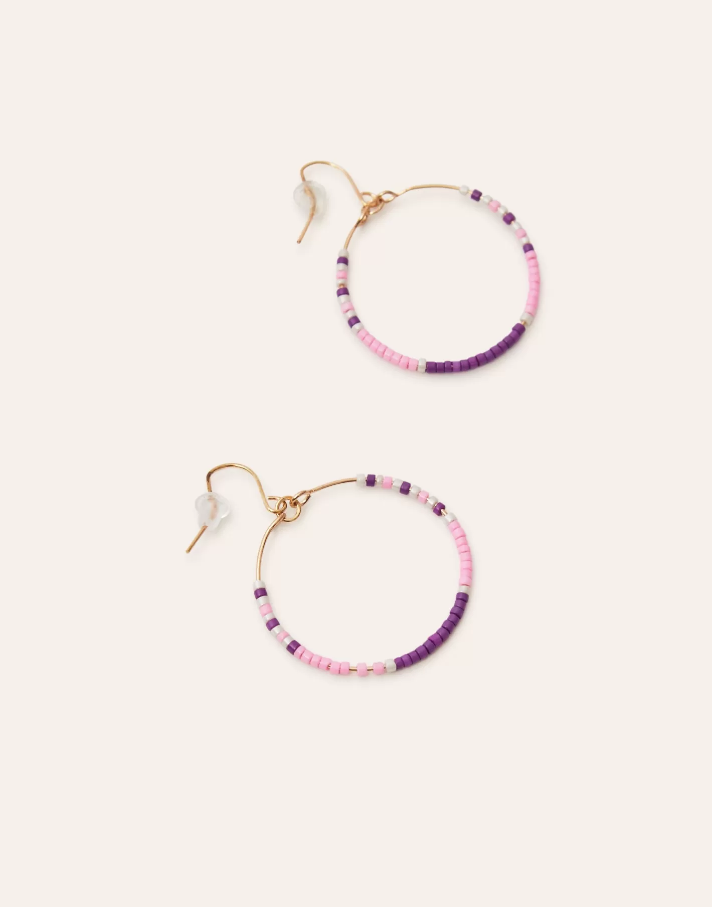 Natura Selection Beaded Hoop Earrings