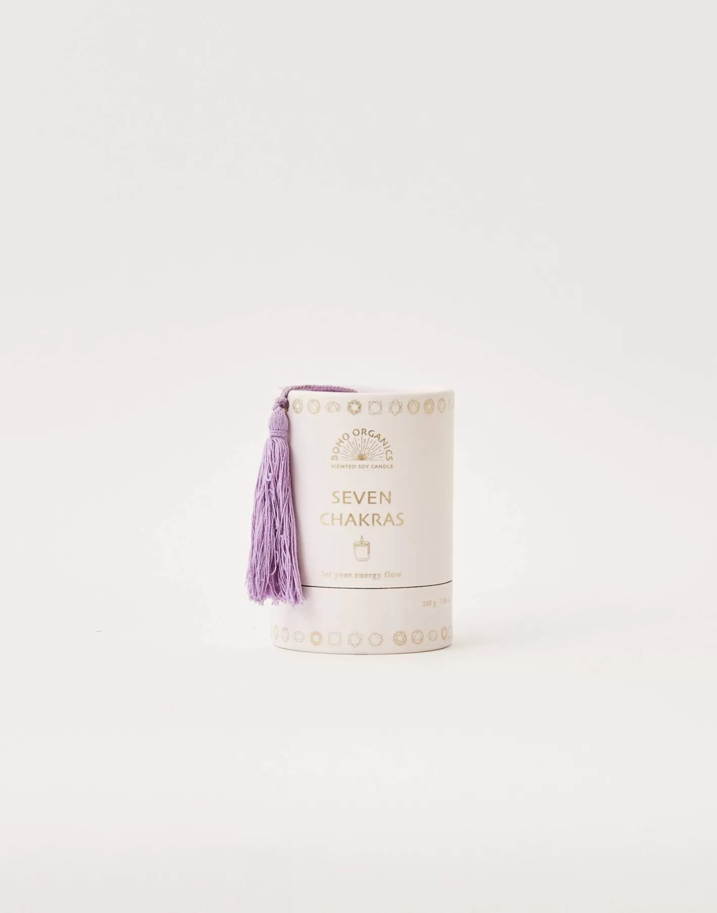 Natura Selection Boho Organics Vegetal Candle With Stone 200gr