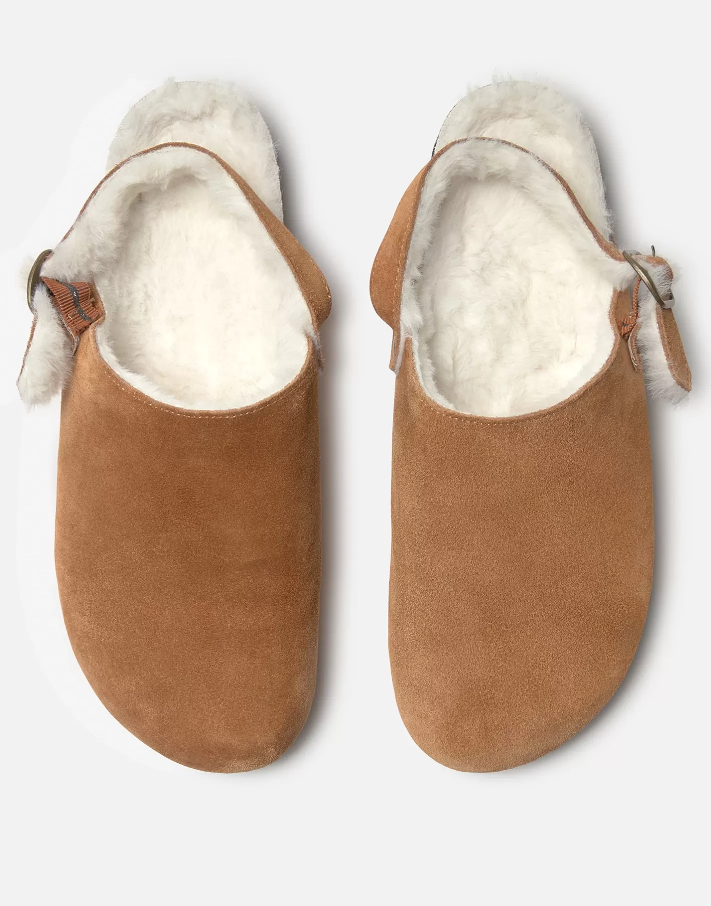 Natura Selection Clog With Buckle And Fur Lining