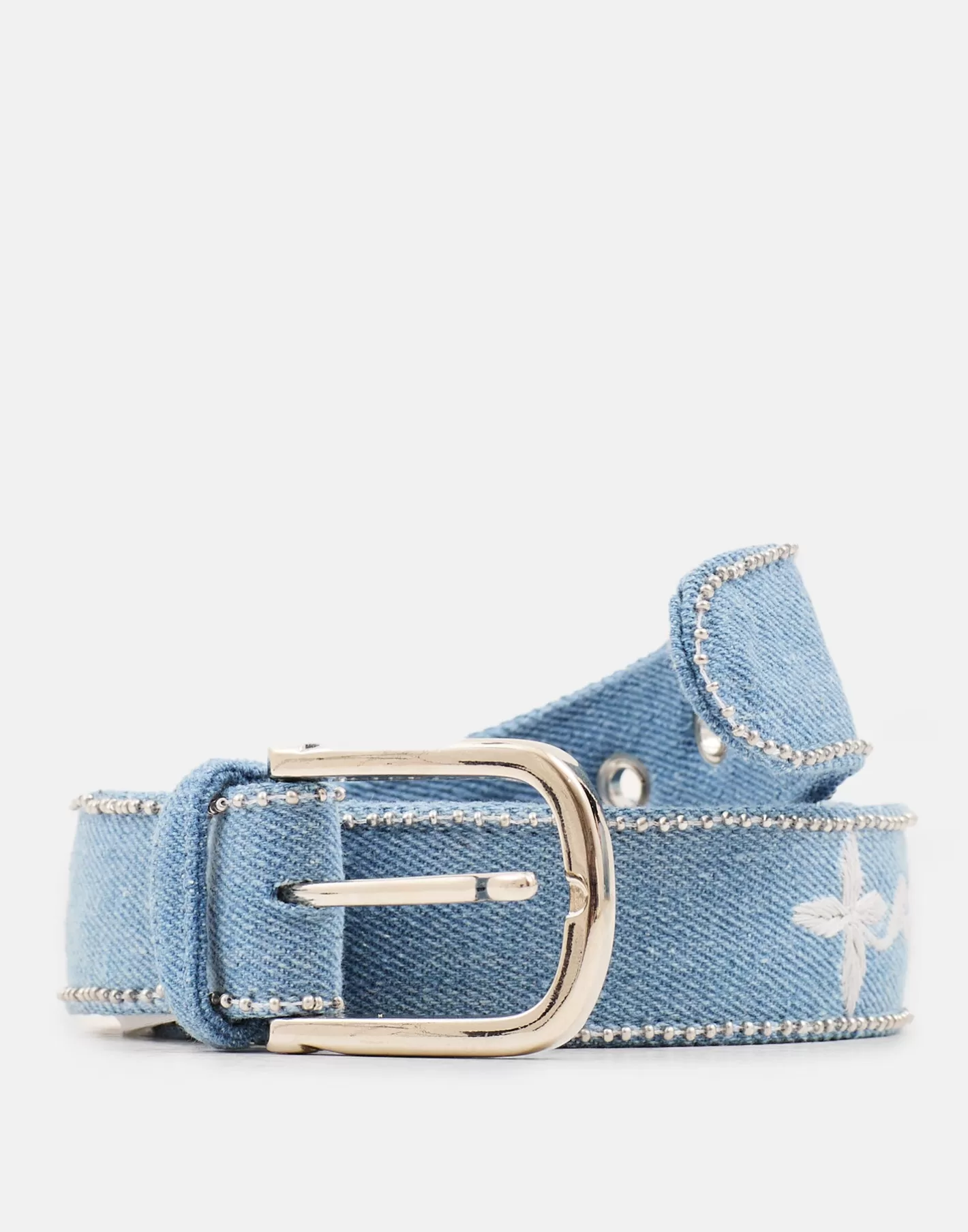 Natura Selection Embroidered Denim Belt