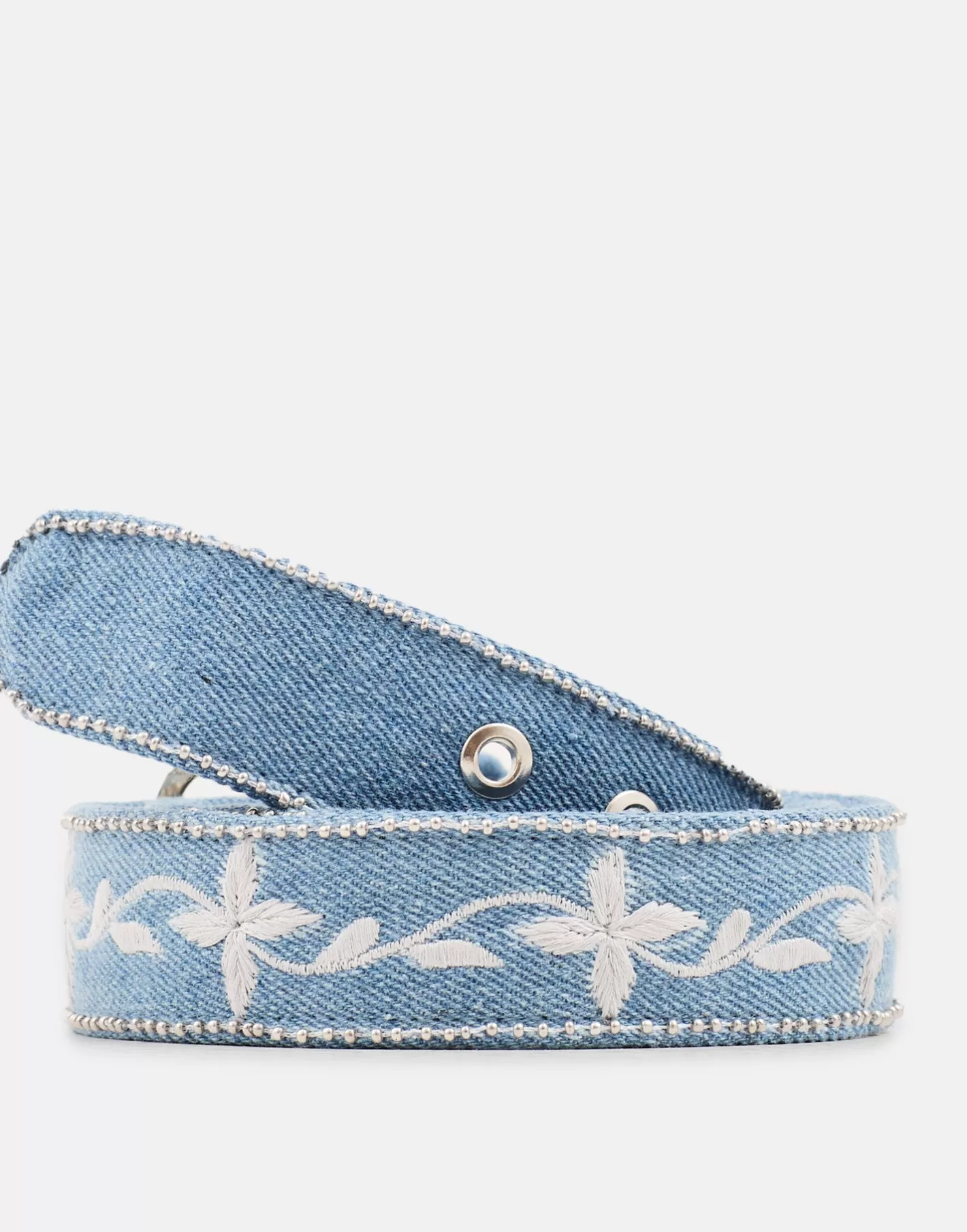 Natura Selection Embroidered Denim Belt