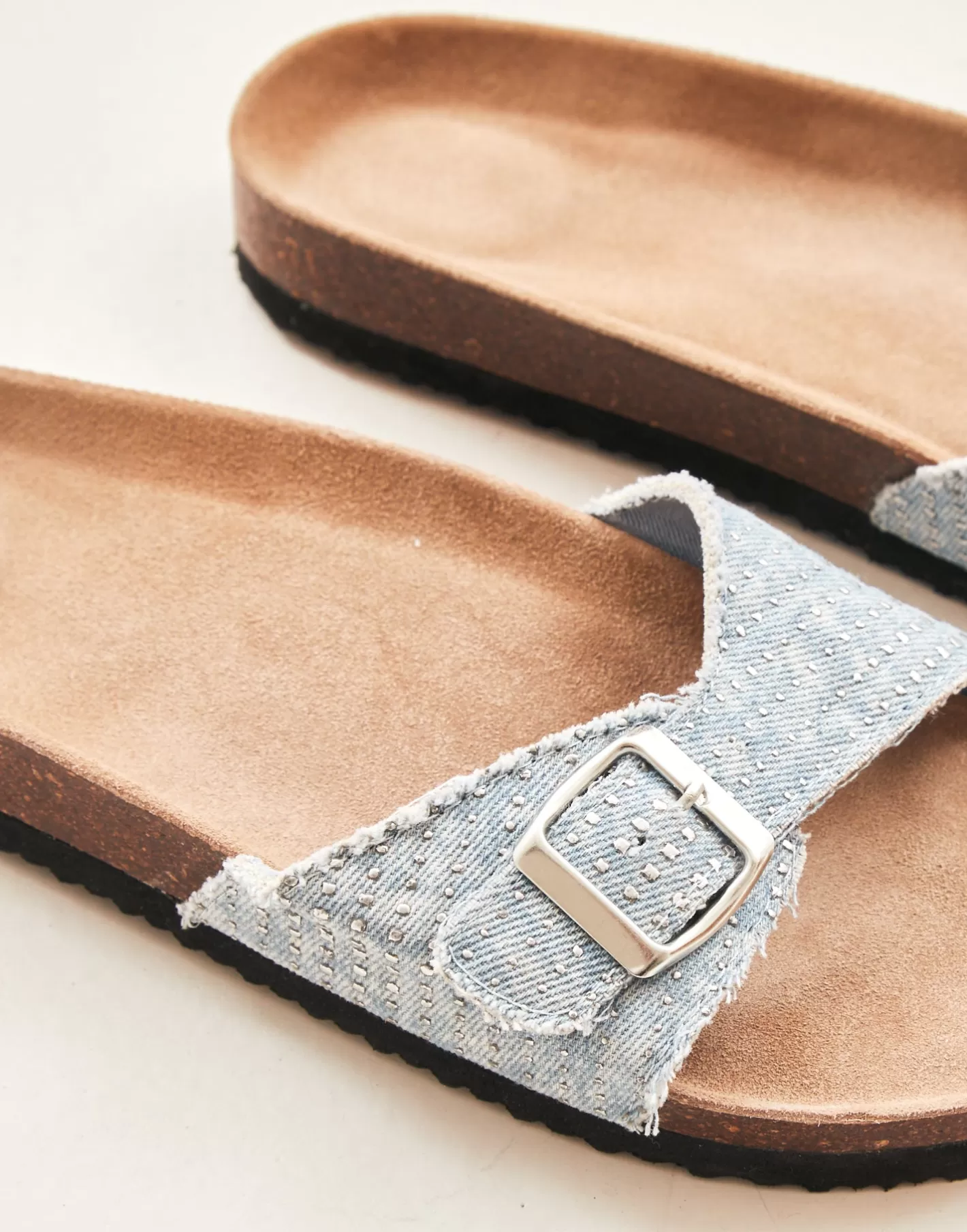 Natura Selection Ergonomic Denim Slide Sandal