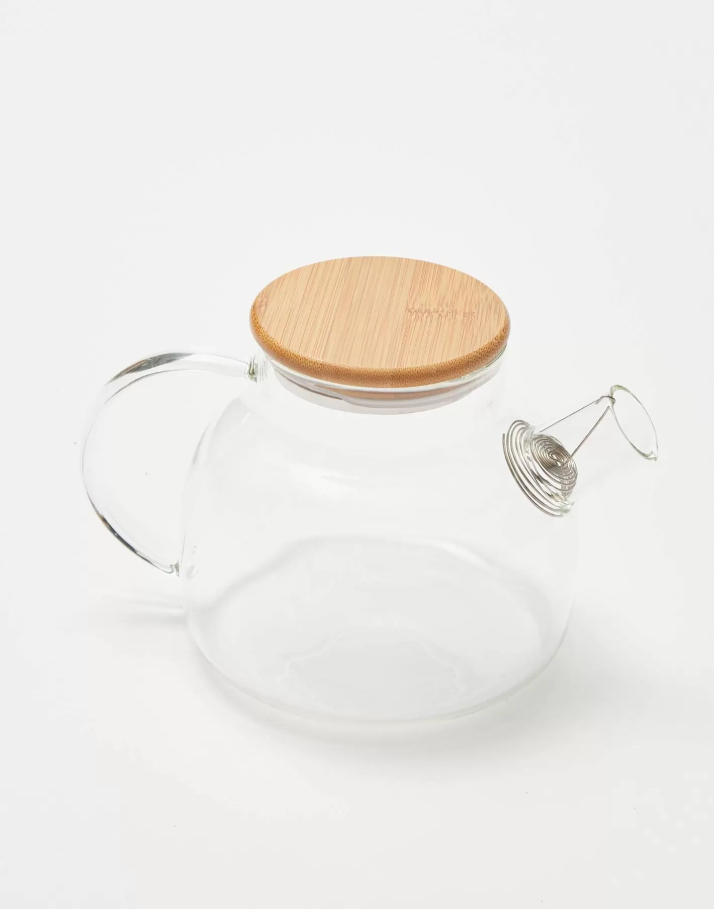 Natura Selection Glass Teapot With Bamboo Lid