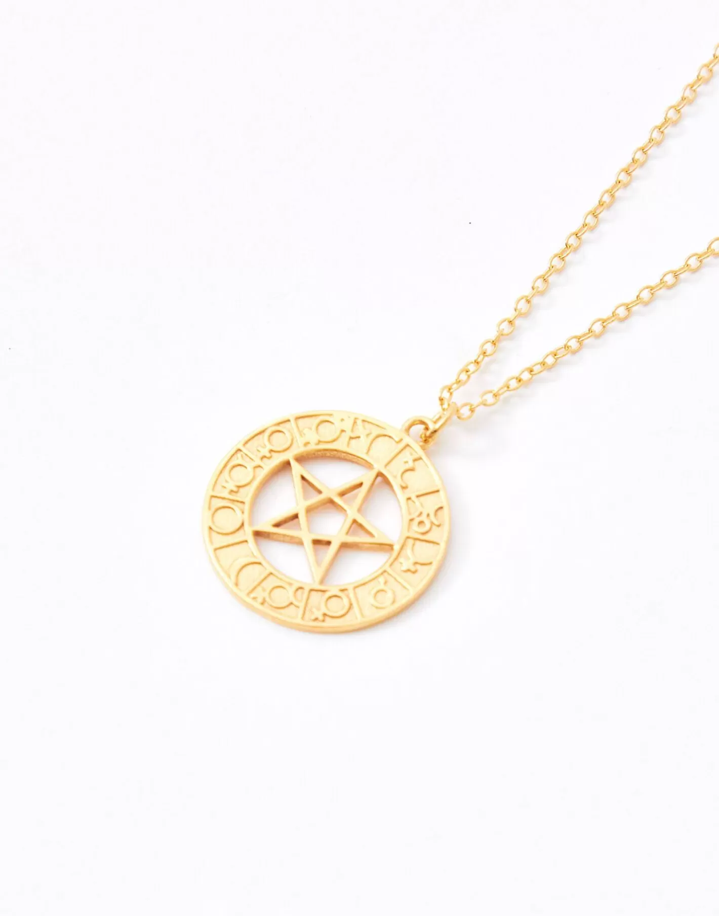 Natura Selection Gold Bathroom Zodiac Necklace