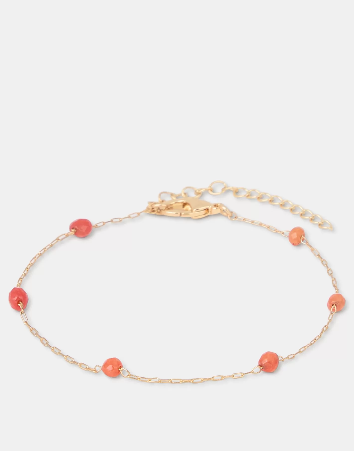 Natura Selection Gold Bracelet With Color Beads