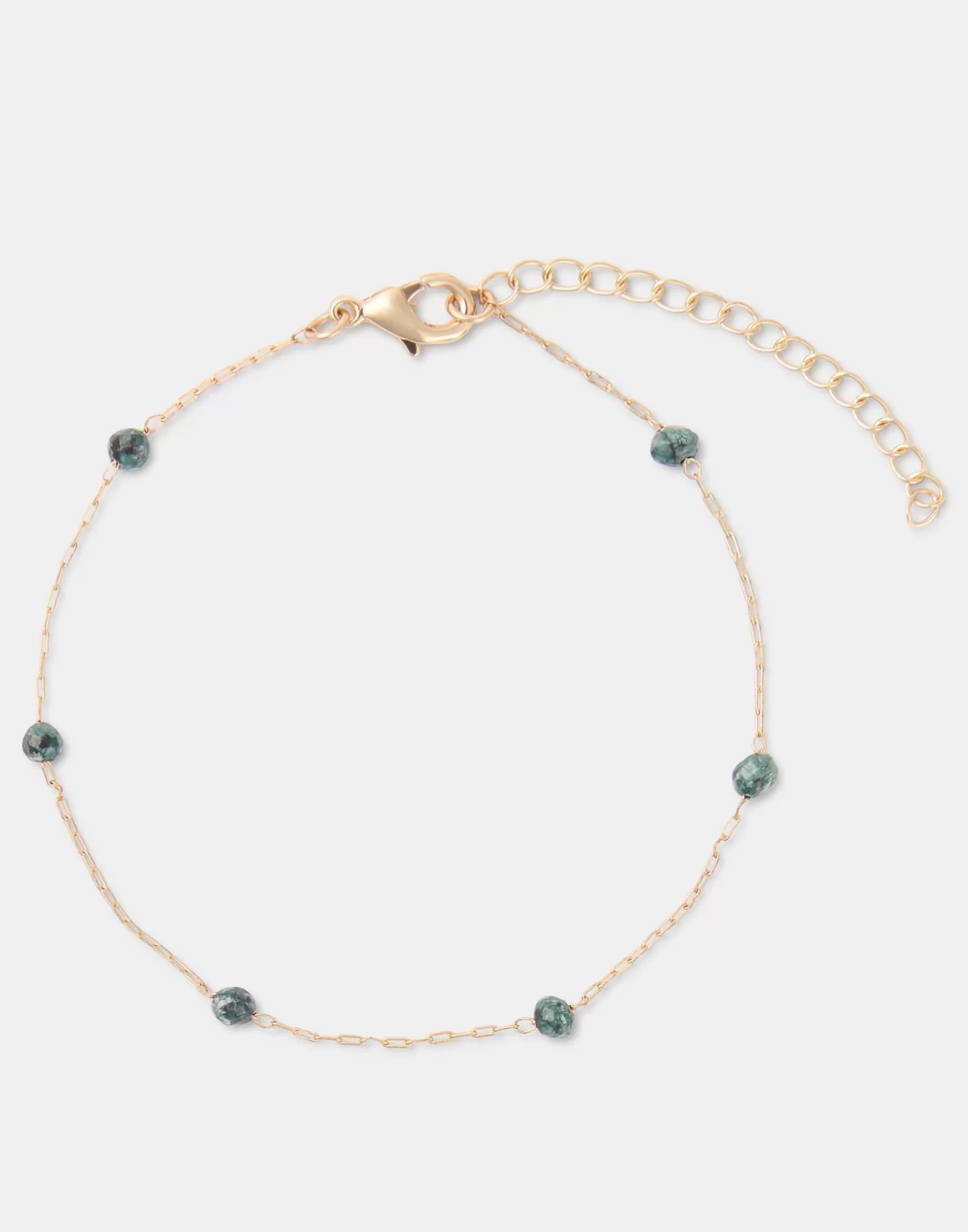 Natura Selection Gold Bracelet With Color Beads
