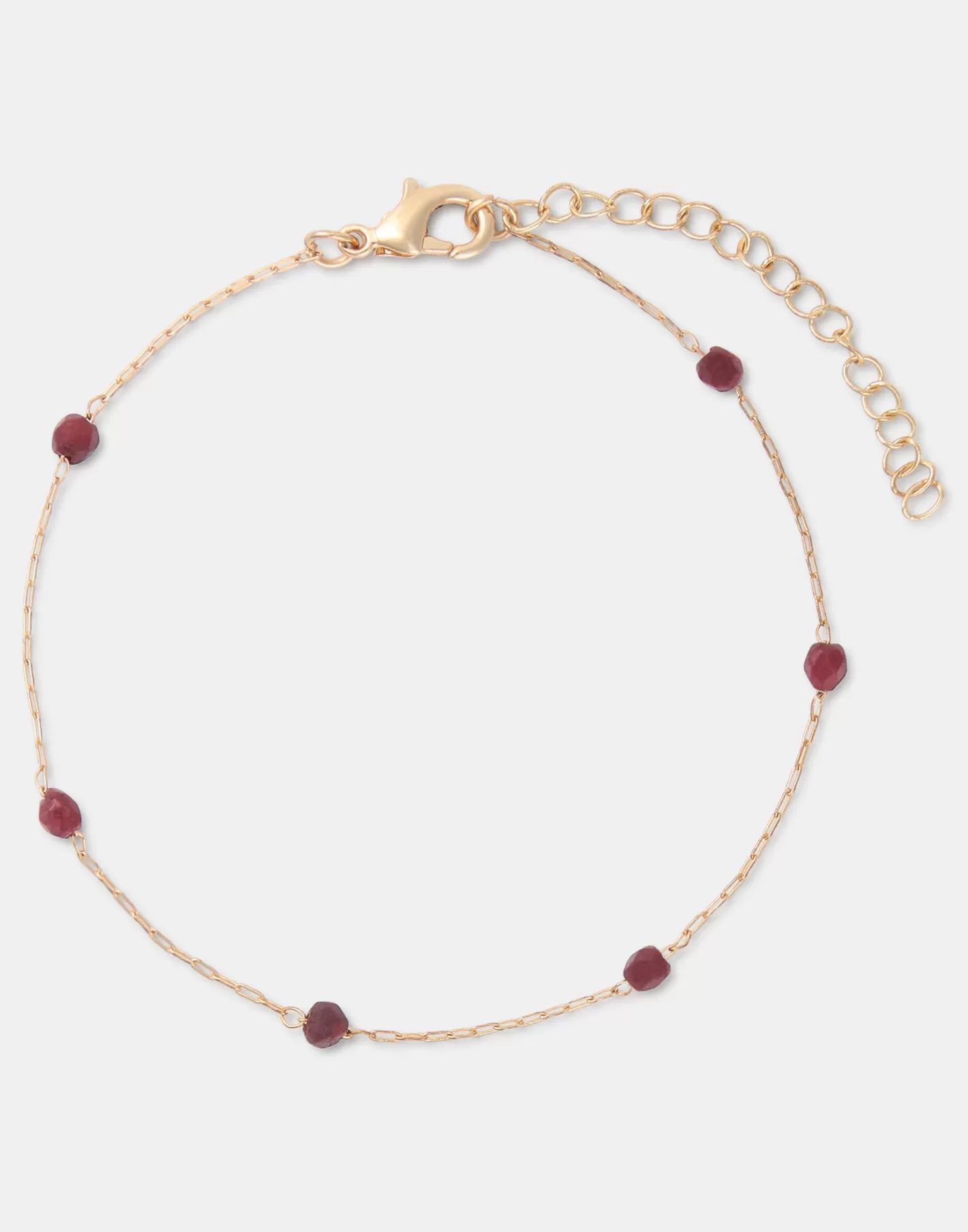 Natura Selection Gold Bracelet With Color Beads