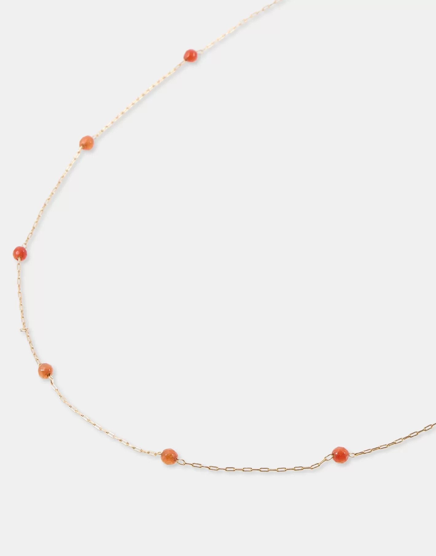 Natura Selection Gold Necklace With Color Stones