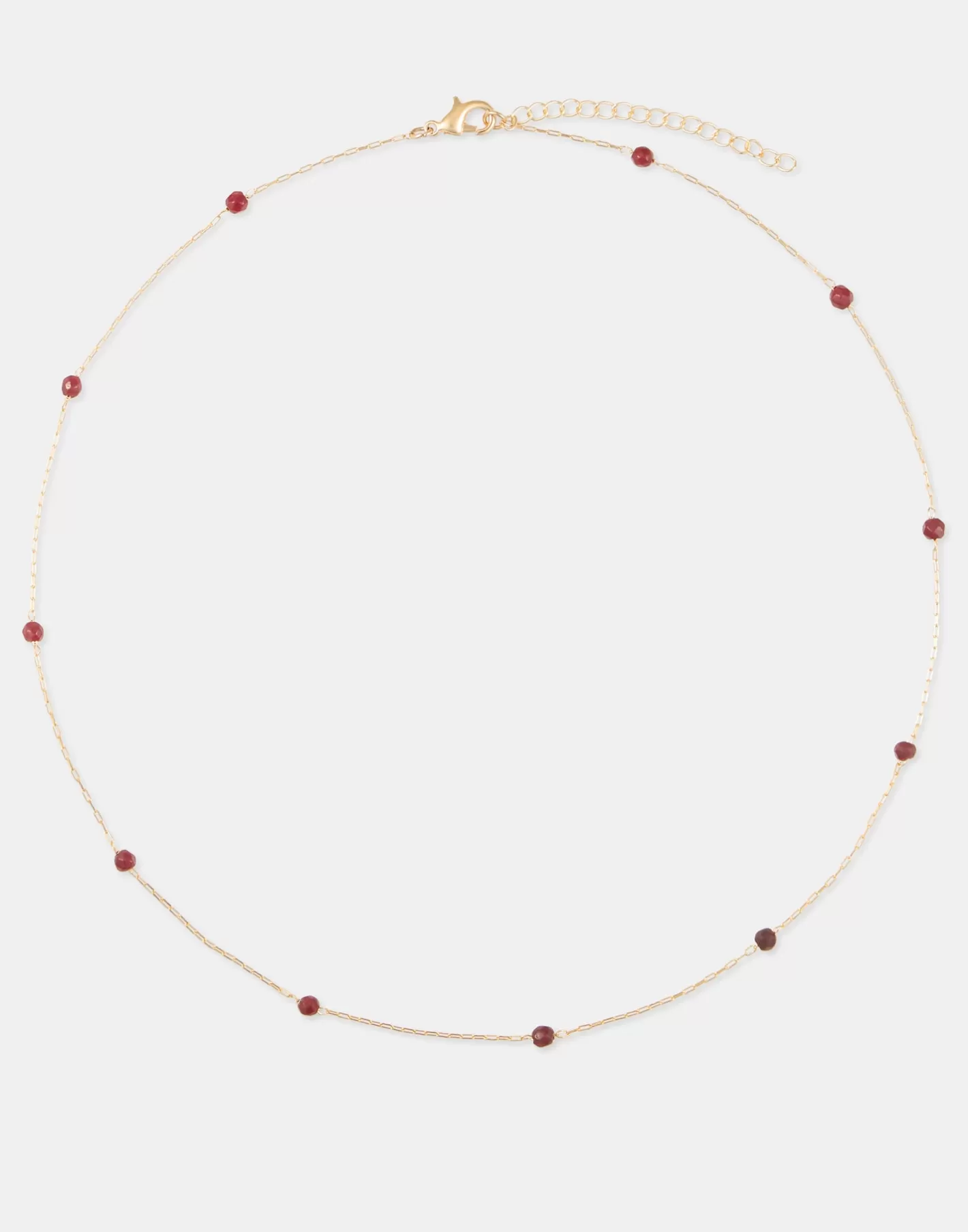 Natura Selection Gold Necklace With Color Stones