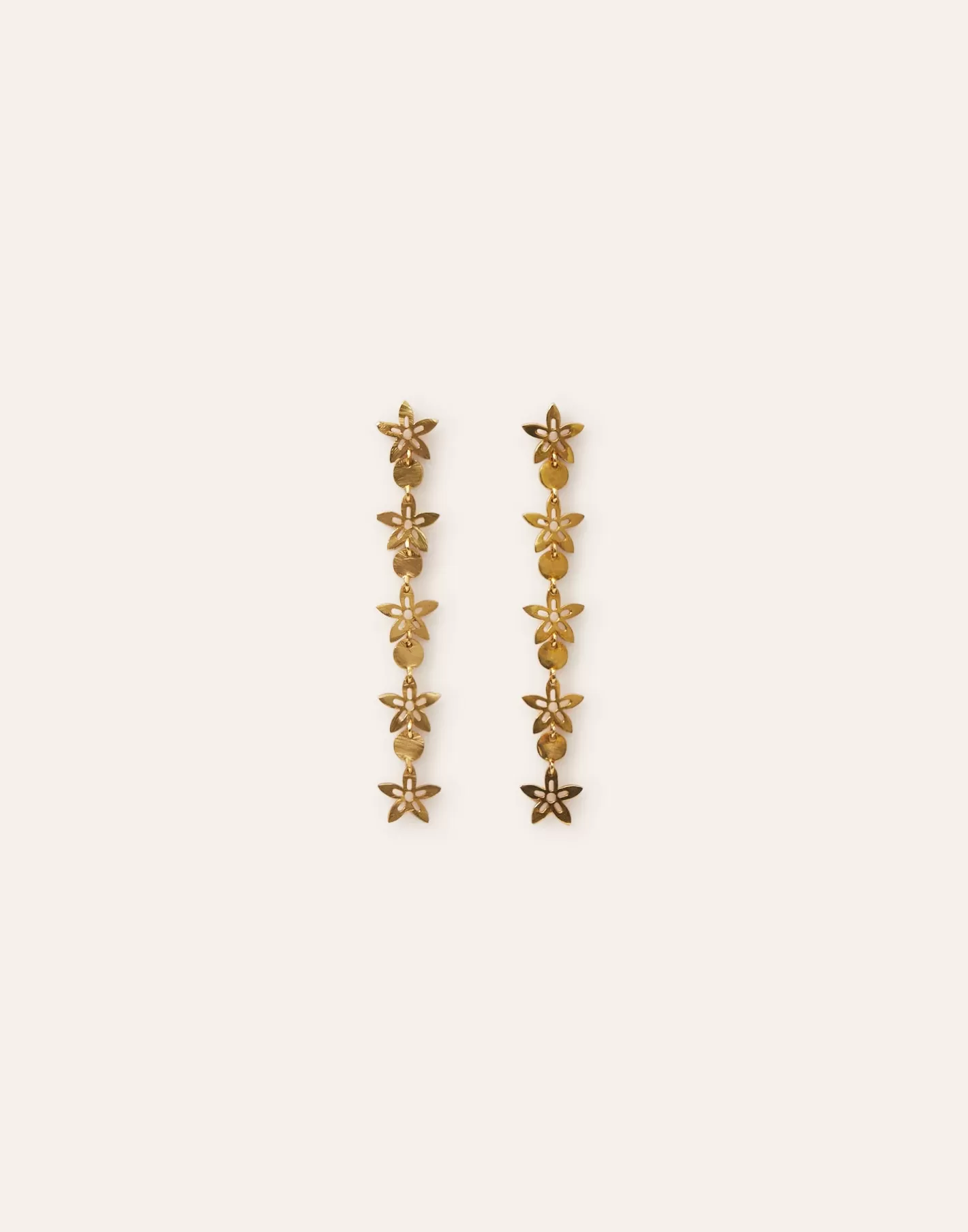 Natura Selection Long Flower Earrings