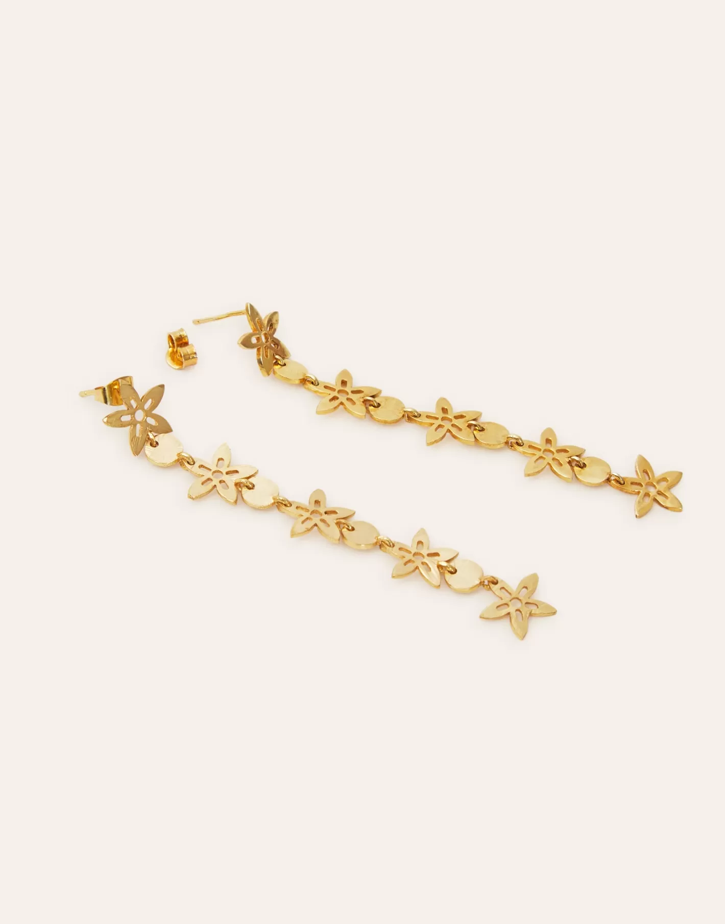 Natura Selection Long Flower Earrings