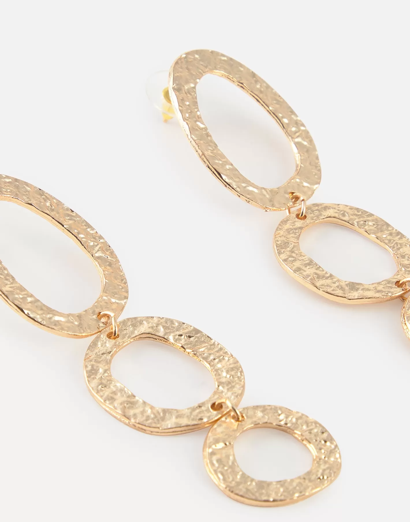 Natura Selection Long Oval Hoop Earrings