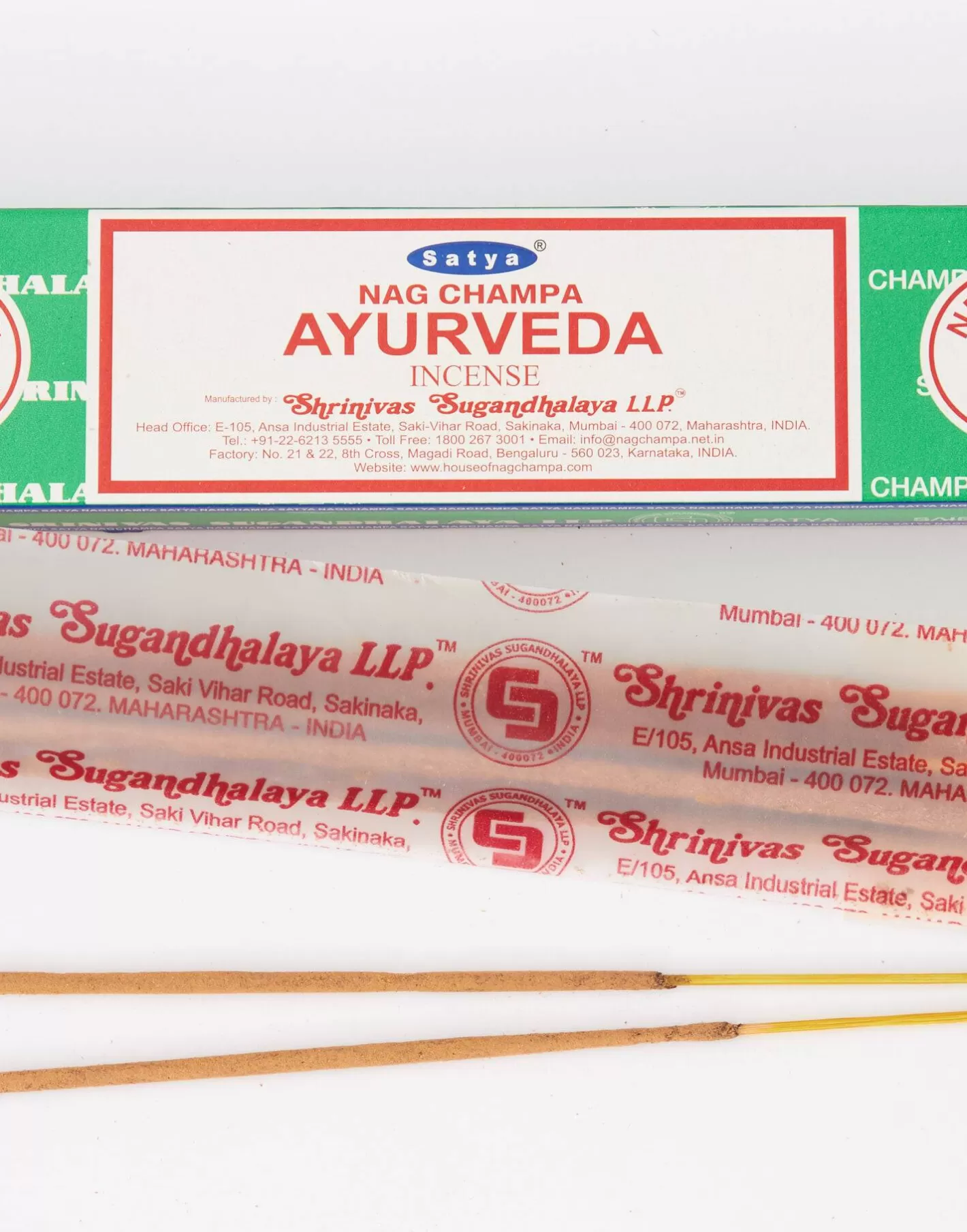 Natura Selection Nag Champa Ayurveda Incense Sticks