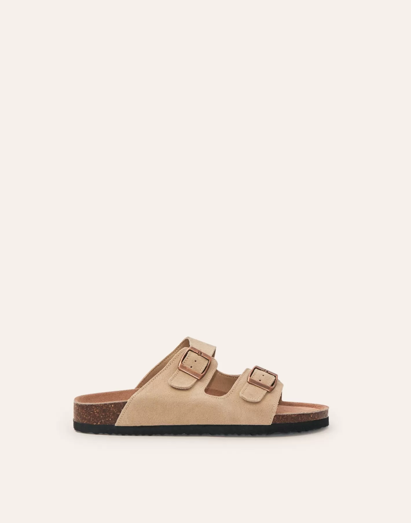 Natura Selection Sandal With Double Buckle Ergonomic Leather