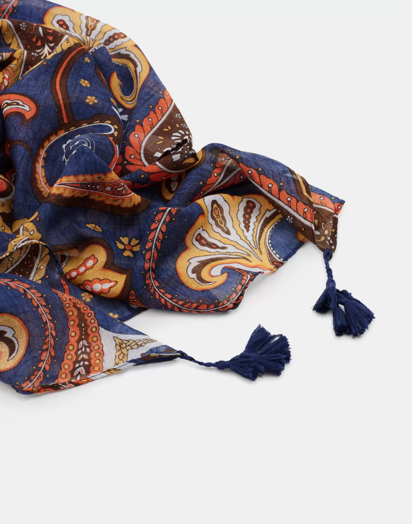 Natura Selection Scarf With Large Paisley Print