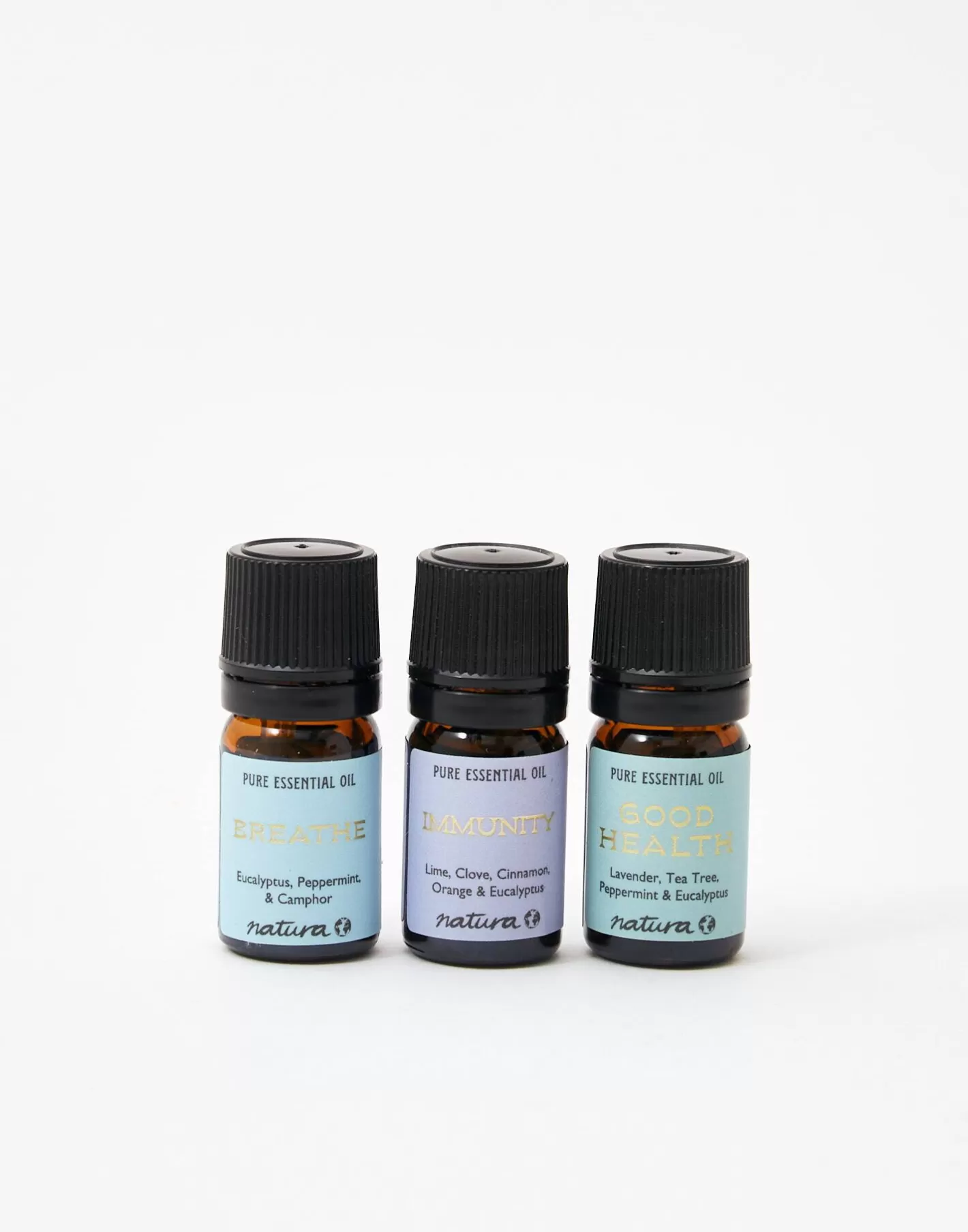 Natura Selection Set Of 3 Essential Oils Wellness