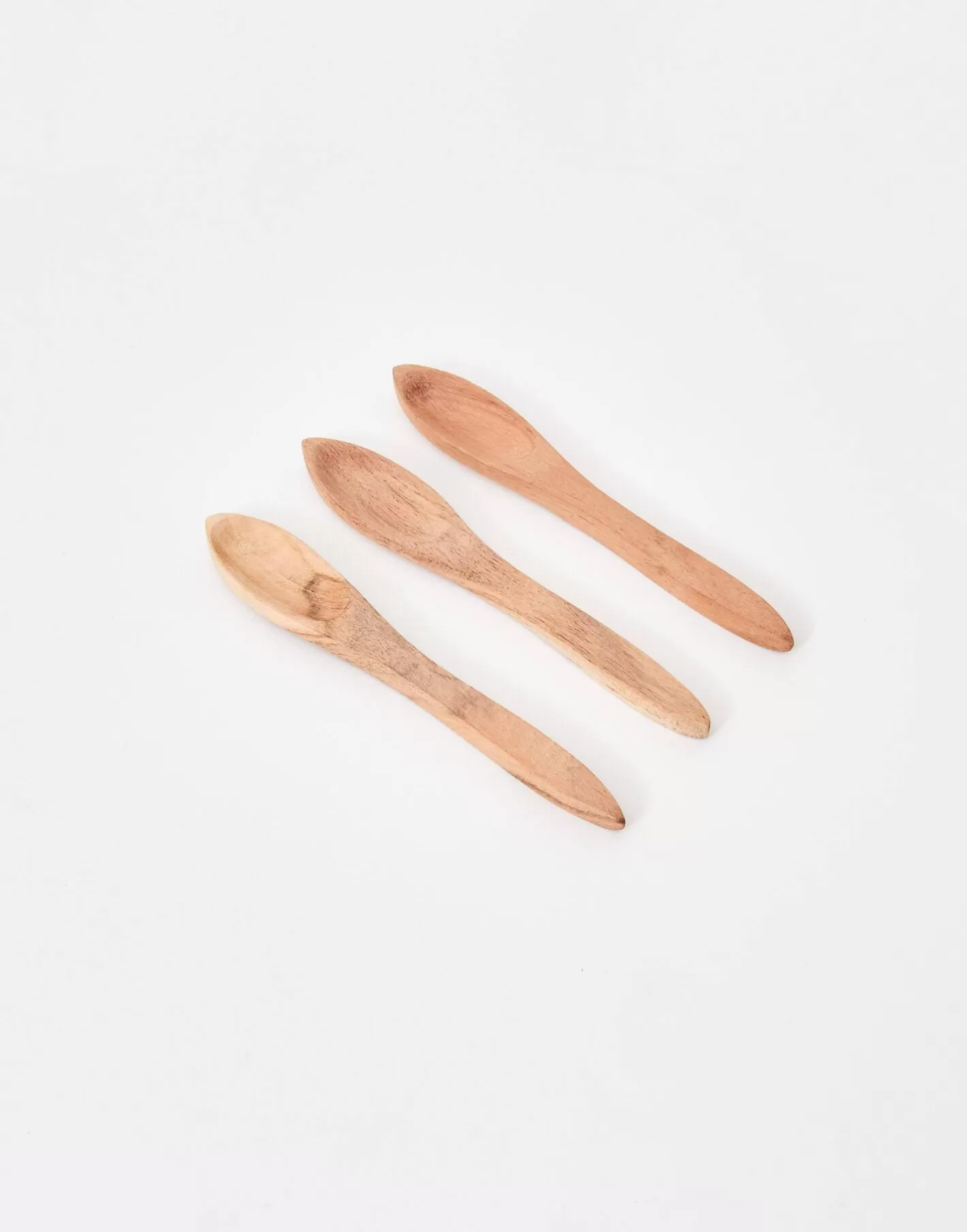 Natura Selection Set Of 3 Wooden Teaspoons