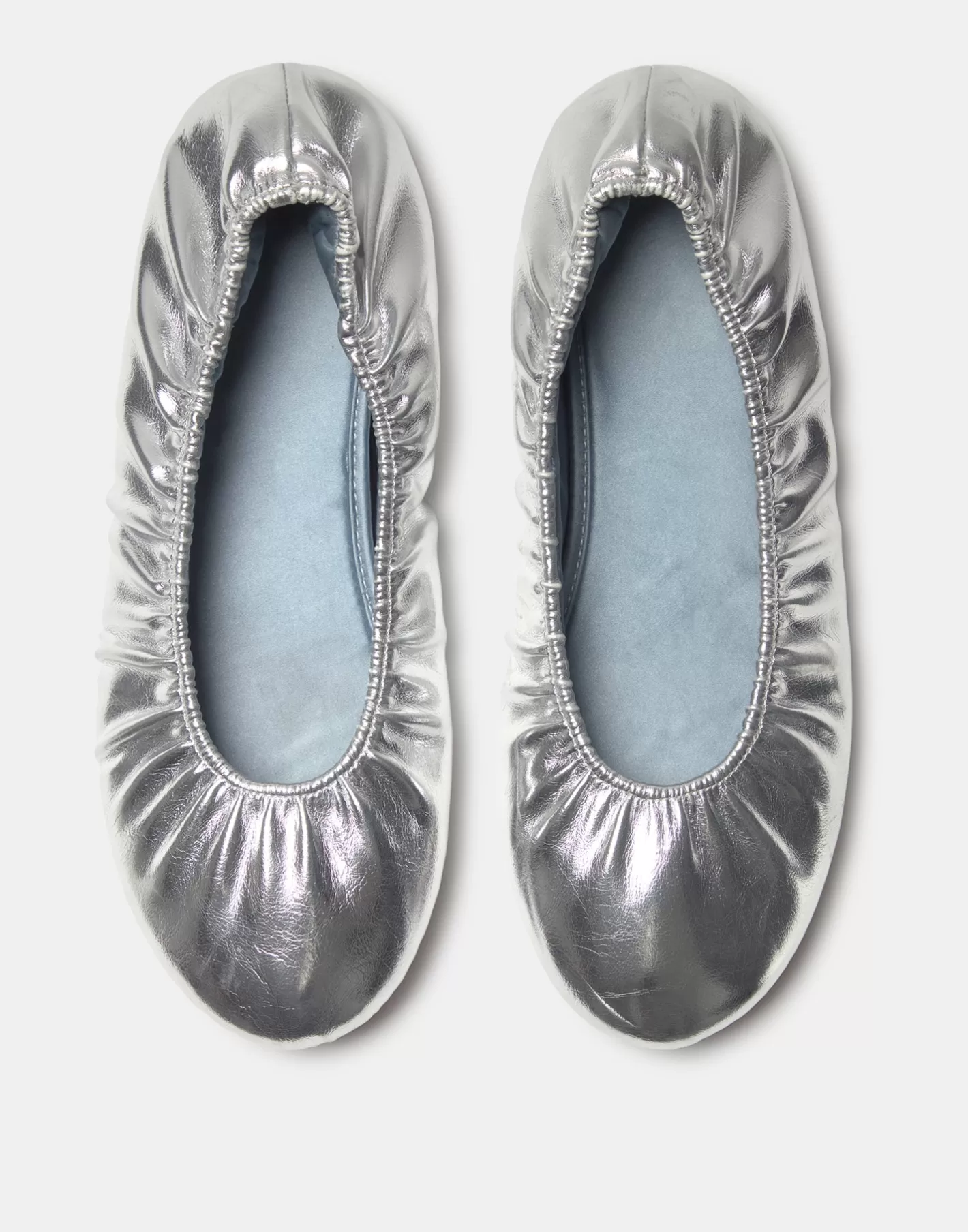 Natura Selection Silver Ballet Flats