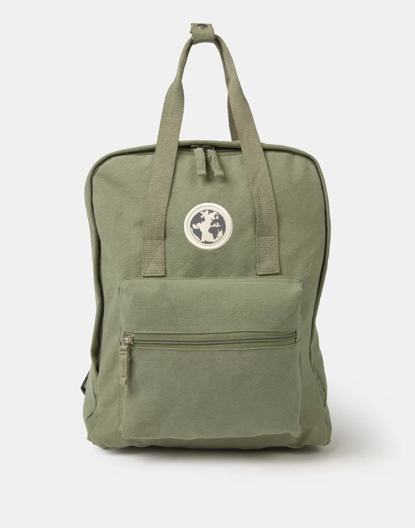 Natura Selection Washed Canvas Squared Backpack