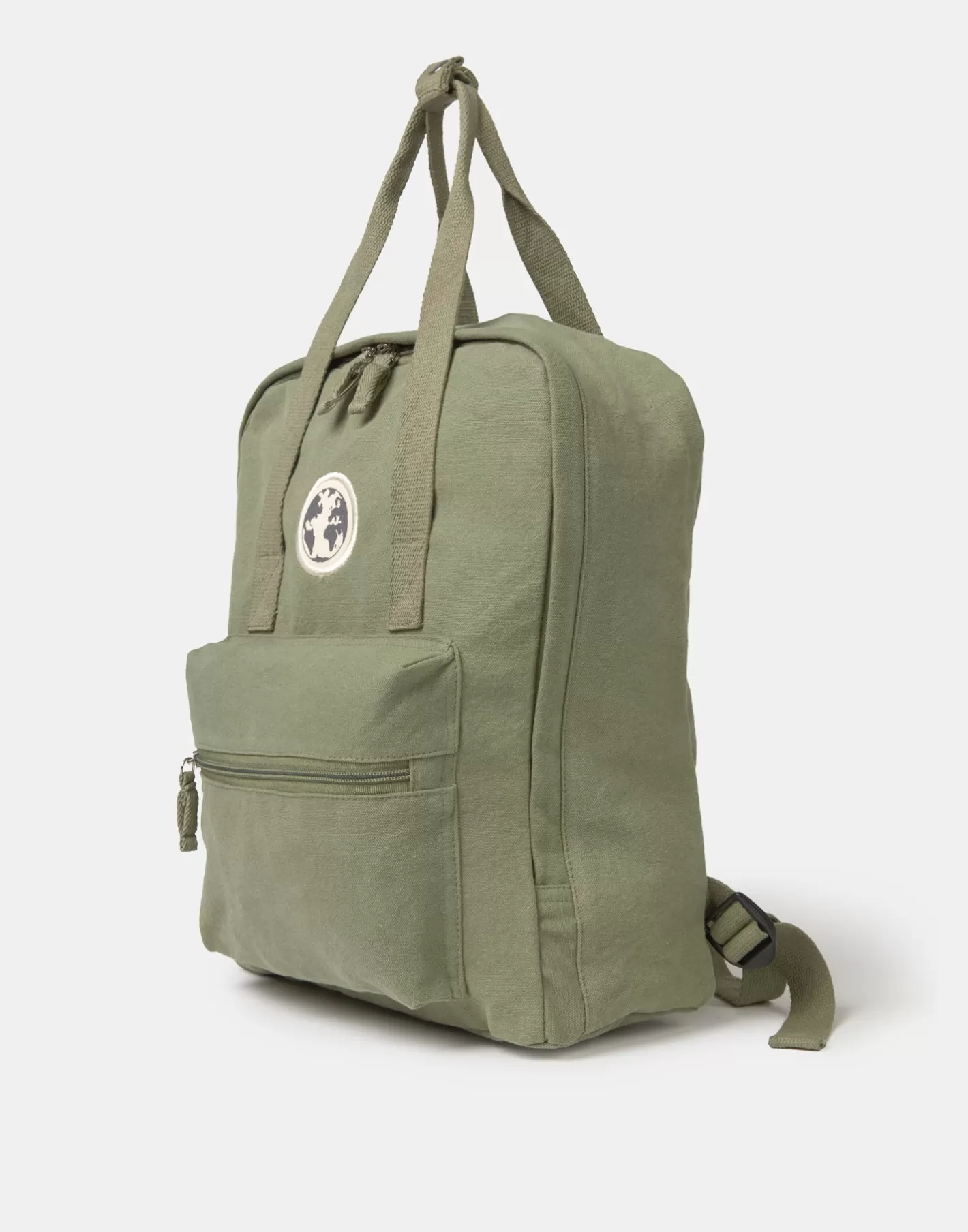 Natura Selection Washed Canvas Squared Backpack