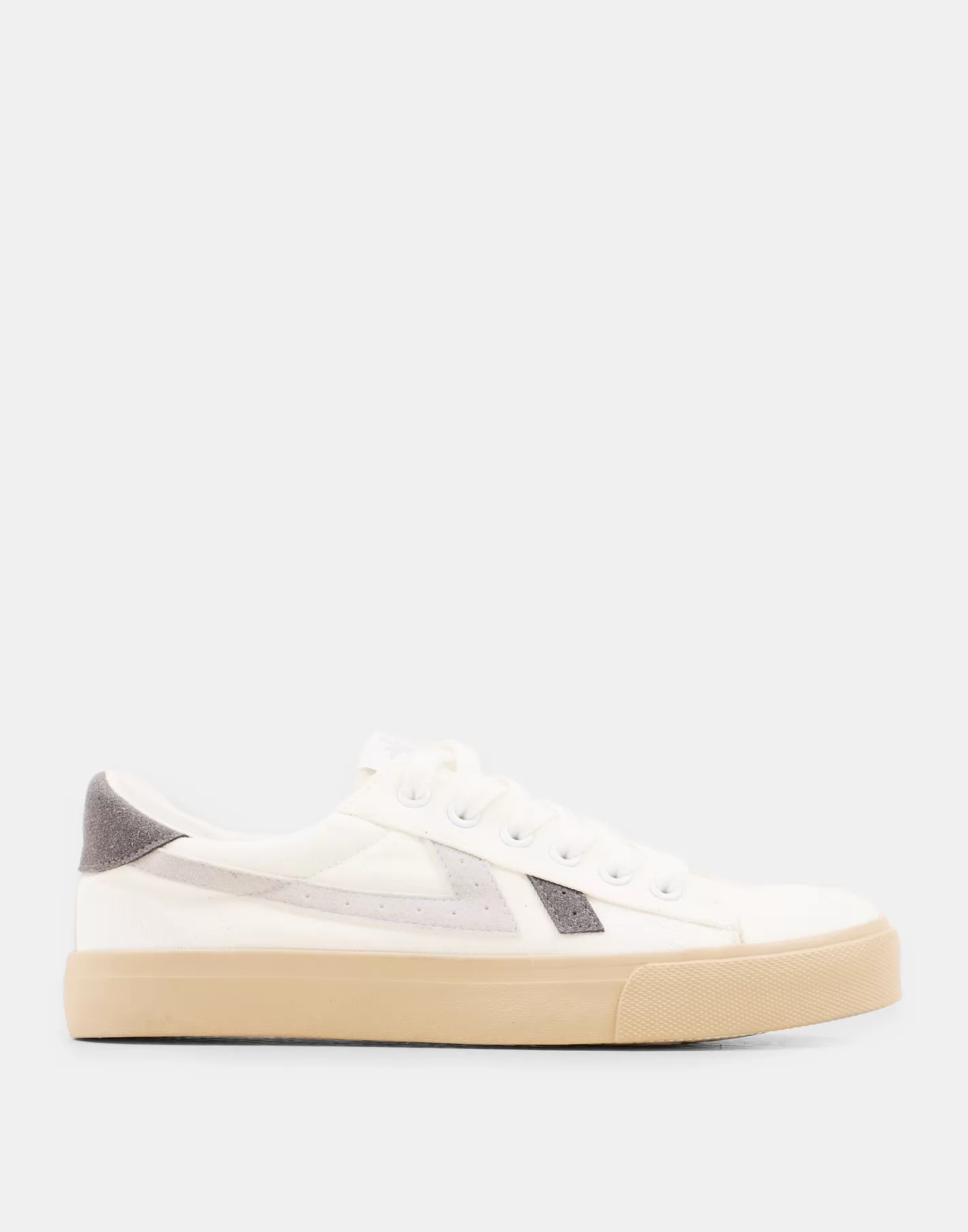 Natura Selection White Sneakers With Stripes