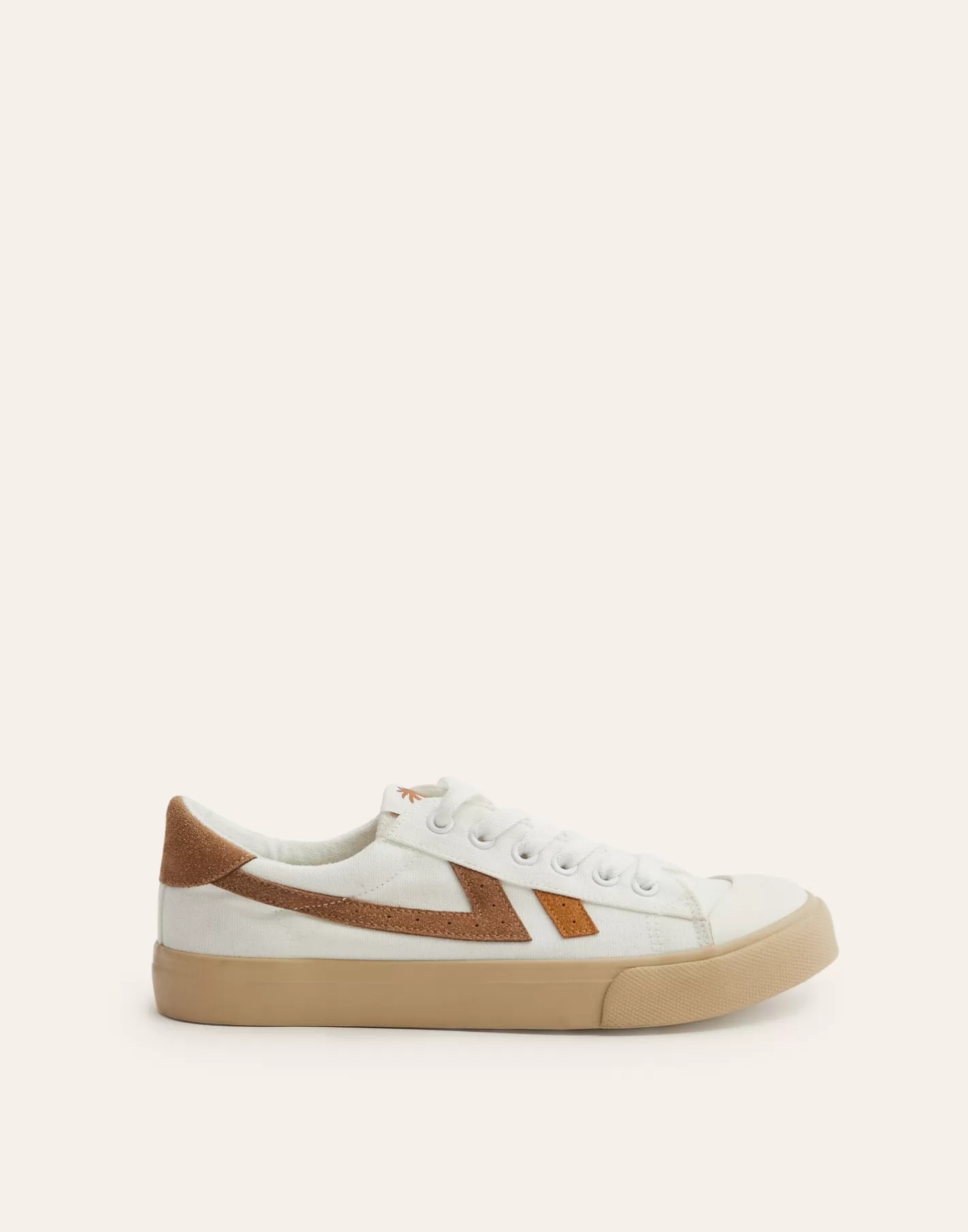 Natura Selection White Sneakers With Stripes