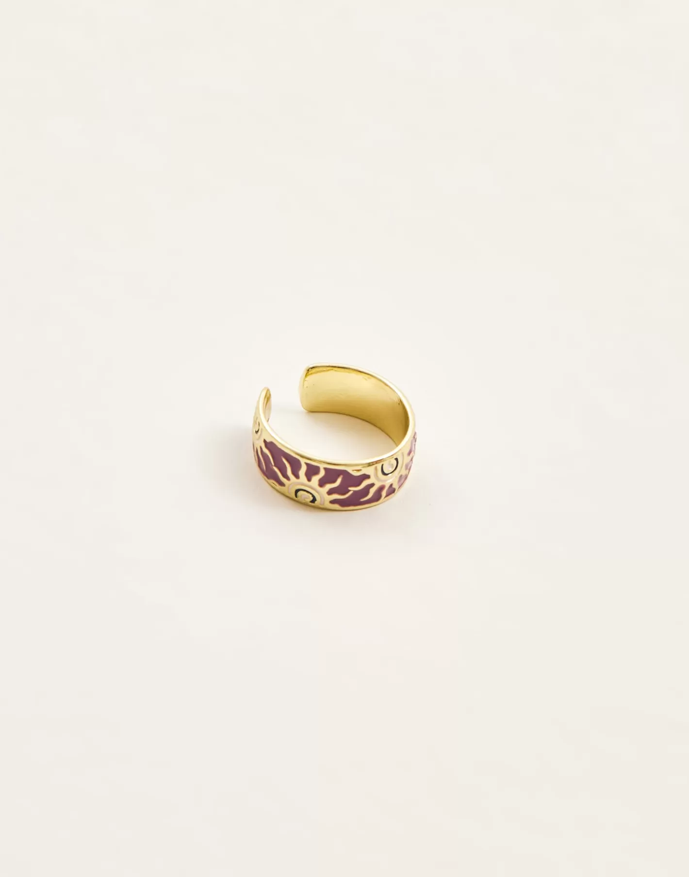 Natura Selection Wide Ring With Sun Motifs